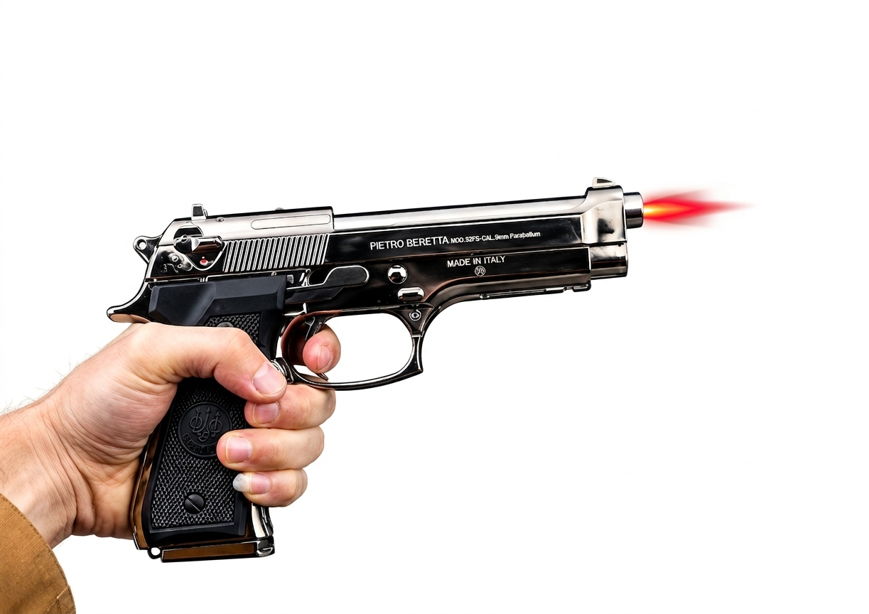 CZ P07 Style Metal Novelty Torch Lighter – Windproof Flame & Pistol Design