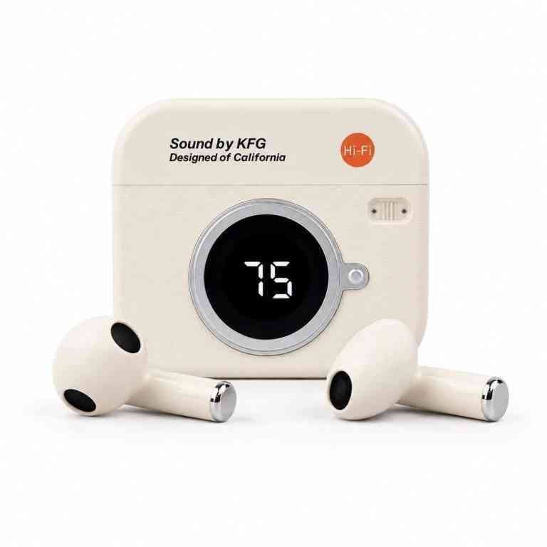 Q86 Retro Camera Design TWS Earbuds